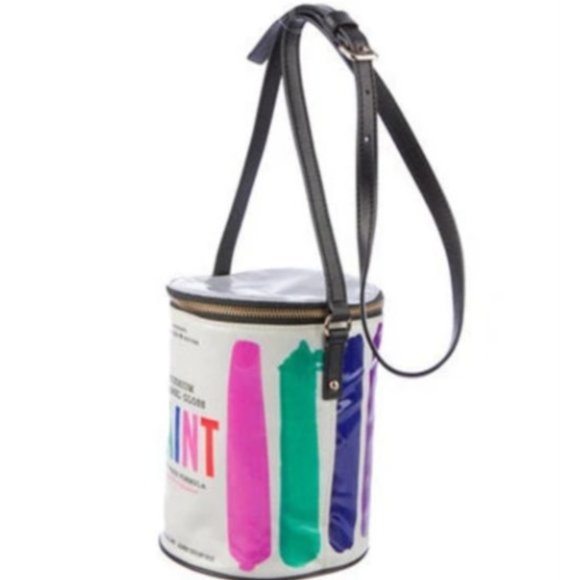 kate spade novelty brushstroke paint bucket crossbody bag purse SEE PHOTOS - Picture 2 of 16
